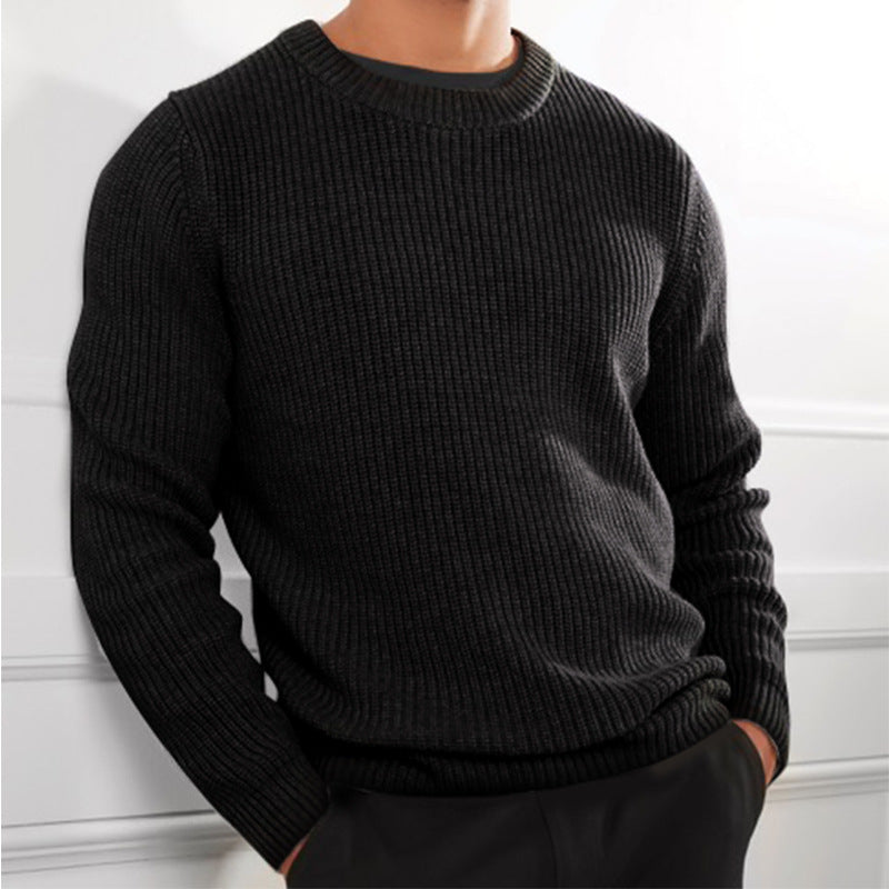 Herren Strickpullover Rundhals Modisch Strukturiert - BerlinGlamour