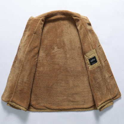 Herren Übergangsjacke Modisch Kuschelig Winter
