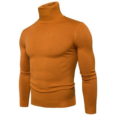 Herren Rollkragenpullover Merinowolle Weich Warm Elegante Optik