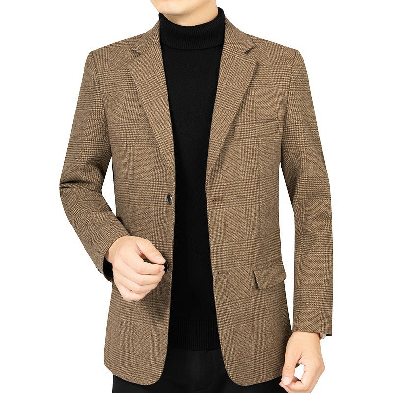 Herren Blazer Streifenanzug Modern Geschäftlich