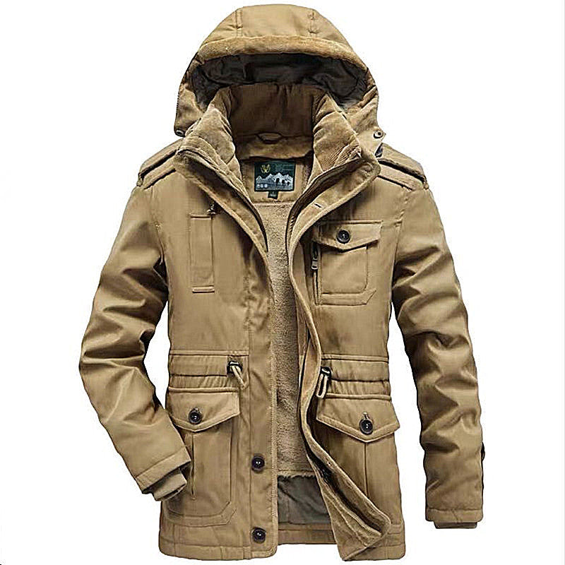 Herren Outdoor-Jacke Warm Gefüttert Wasserdicht