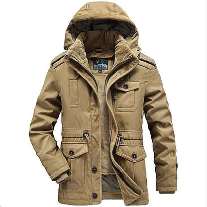 Herren Outdoor-Jacke Warm Gefüttert Wasserdicht