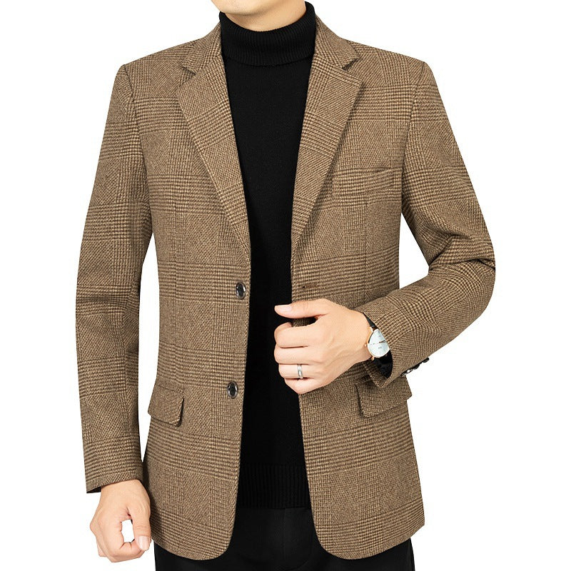 Herren Blazer Streifenanzug Modern Geschäftlich