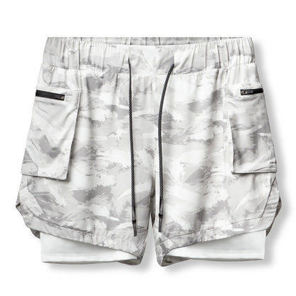 Herren Laufshorts Atmungsaktiv mit Reißverschlusstaschen