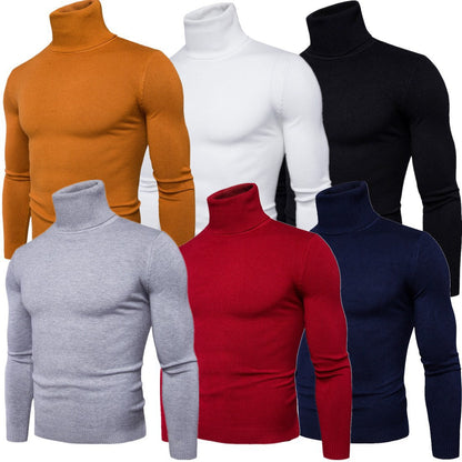 Herren Rollkragenpullover Merinowolle Weich Warm Elegante Optik - BerlinGlamour