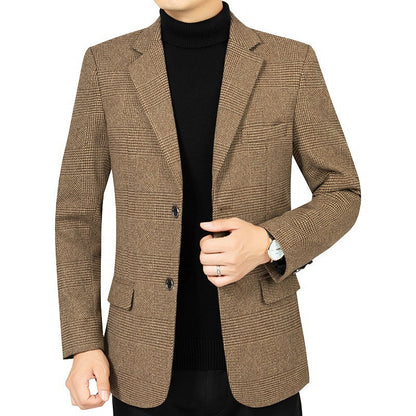 Herren Blazer Streifenanzug Modern Geschäftlich
