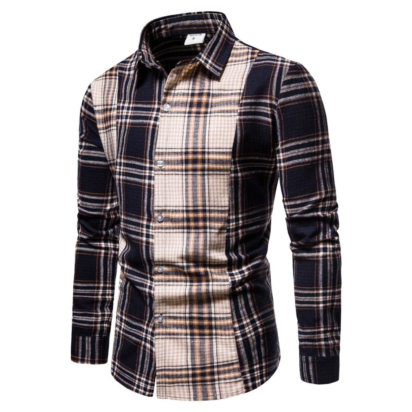 Herren Langarmhemd Karomuster Modern Berlin Style