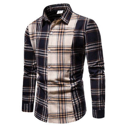 Herren Langarmhemd Karomuster Modern Berlin Style