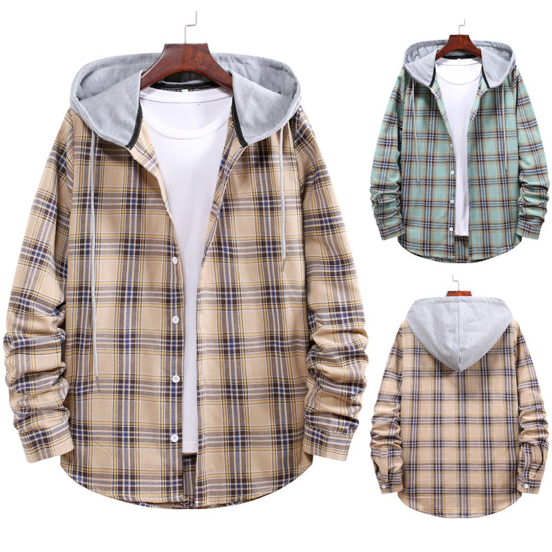 Herren Überhemd Kapuze Hoodie Modern - BerlinGlamour