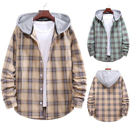 Herren Überhemd Kapuze Hoodie Modern - BerlinGlamour