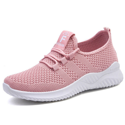Damen Sneaker Atmungsaktiv Knit Schuhe Bequem