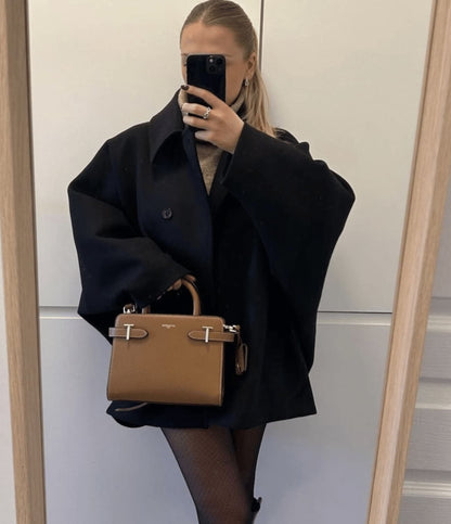 Großer Wollmantel Oversized Damenwarm Mantel