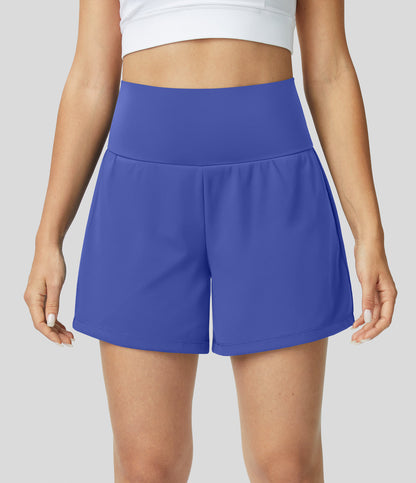 Yoga-Shorts 2-in-1 Multifunktionshose mit Taschen