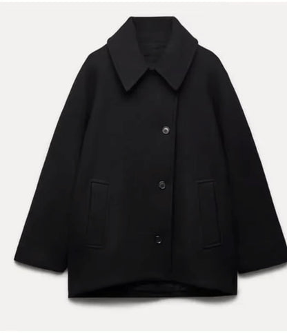 Großer Wollmantel Oversized Damenwarm Mantel