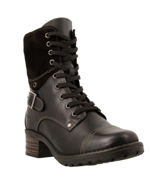 Damen Schnürstiefel Robust Modisch Schnalle