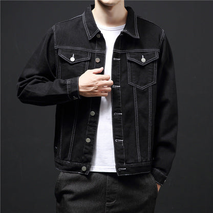 Herren Denimjacke Klassisch mit Kontrastnähten - BerlinGlamour