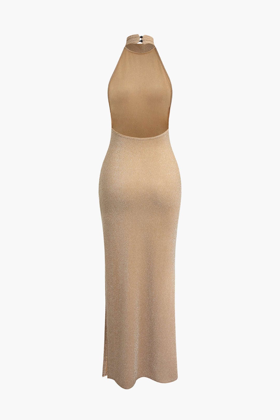 Glitzerndes Abendkleid Rückenfrei Neckholder Elegant