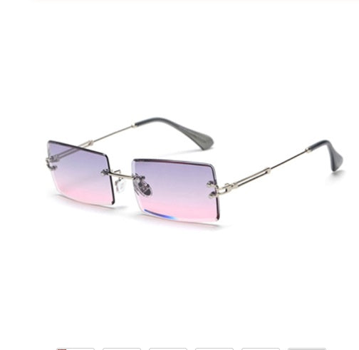 Modische Retro Sonnenbrille Rechteckig Damen