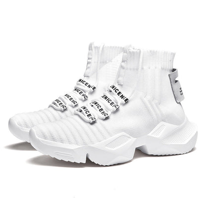 Damen Sneaker High-Top Sportlich Laufschuhe
