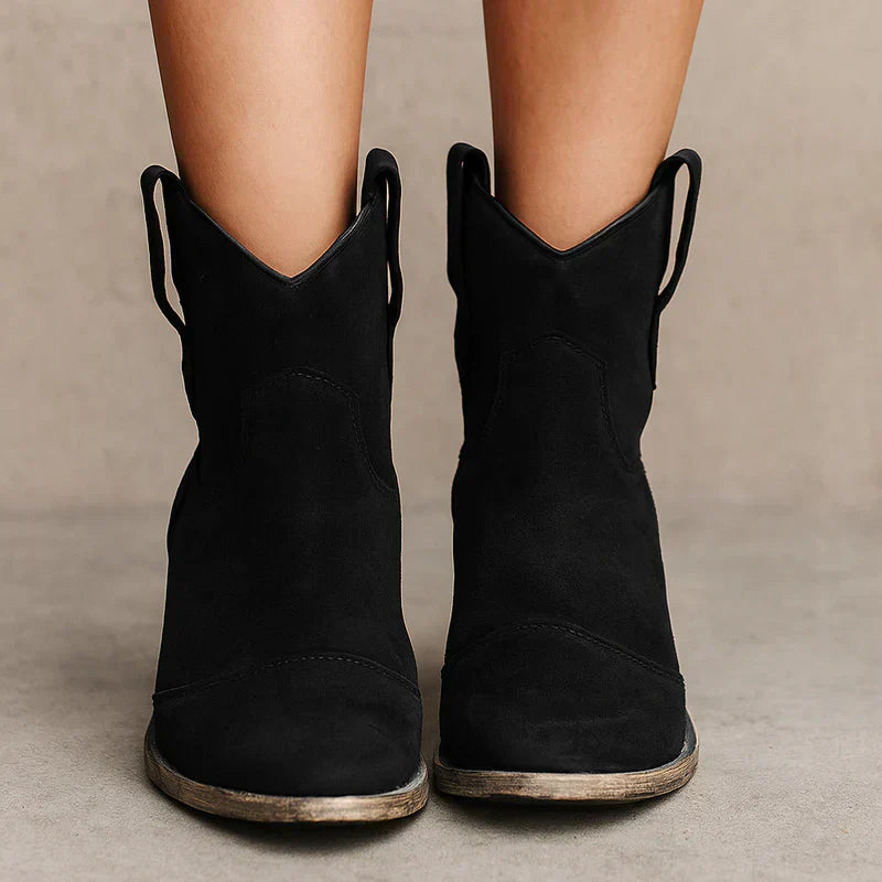 Damen Stiefeletten Western Look Vintage Style
