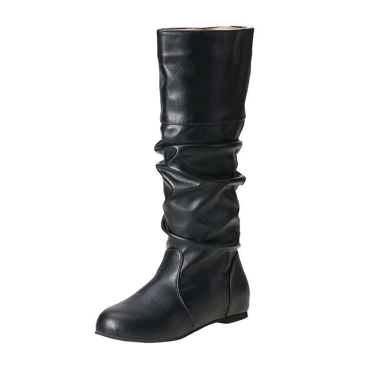 Damenstiefel Elegante Blockabsatz Komfortabel Modern