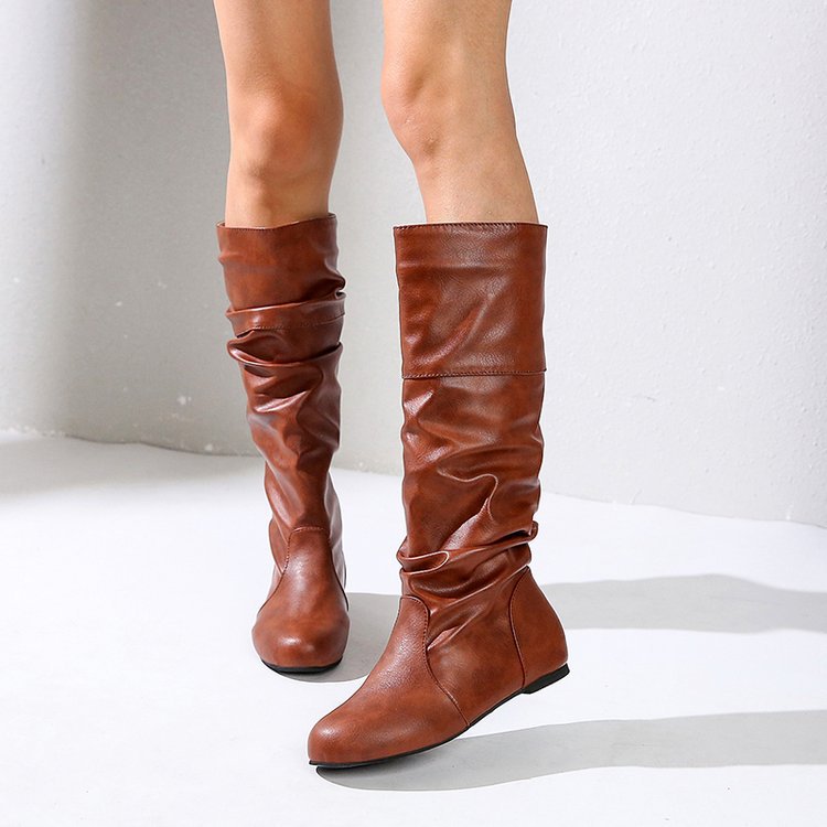 Damenstiefel Elegante Blockabsatz Komfortabel Modern