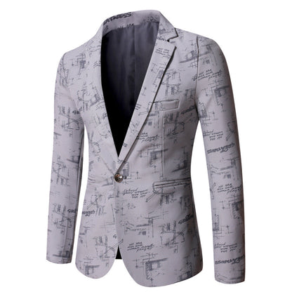 Herren Blazer Modern mit Trend-Grafik Berlin Style - BerlinGlamour