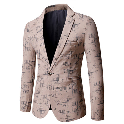 Herren Blazer Modern mit Trend-Grafik Berlin Style