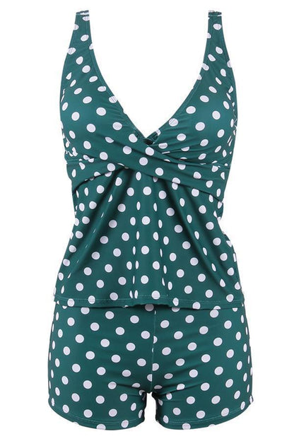 Tankini Set Polkadot Damen Badeanzug