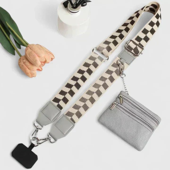 Damen Umhängetasche Elegante Handytasche Leder
