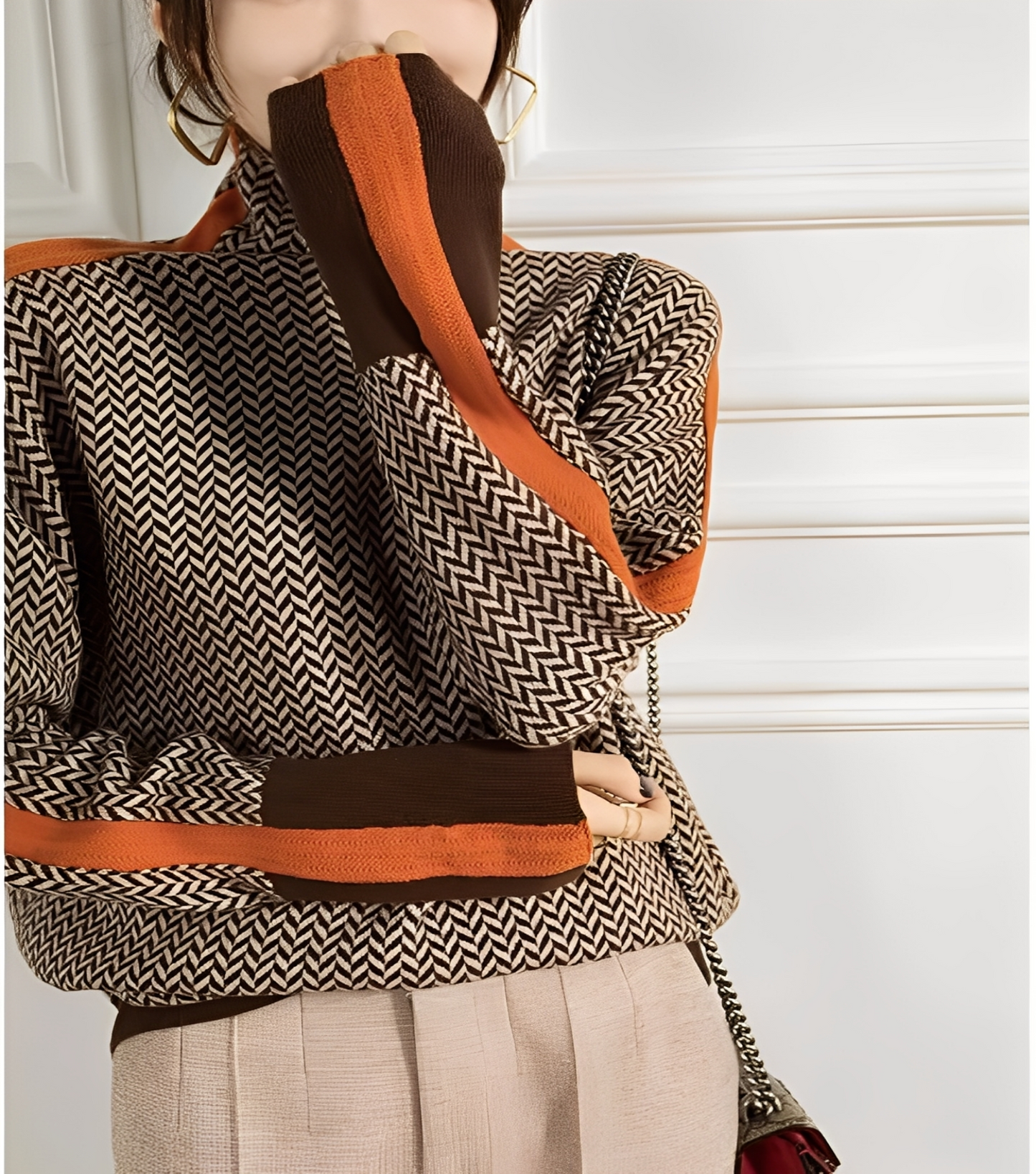 Damen Rollkragenpullover Kaschmir Weich Elegent - BerlinGlamour