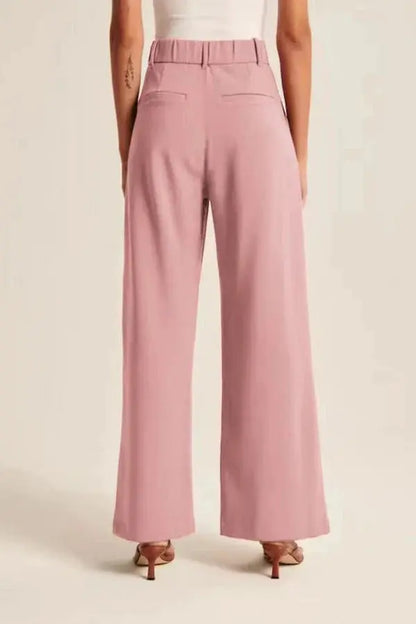 Weite Damen Hose High Waist Elegant Bequem