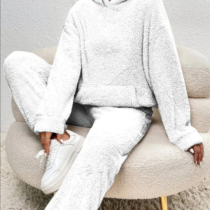 Damen Loungewear Set Frühling Cozy Kapuzen-Outfit