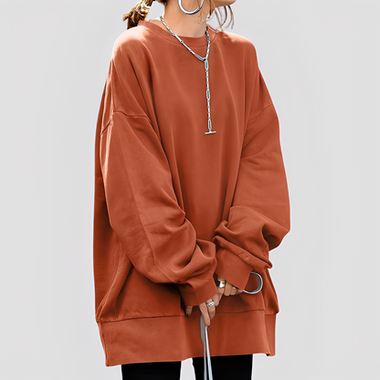 Damen Oversize Pullover Modern Großzügig