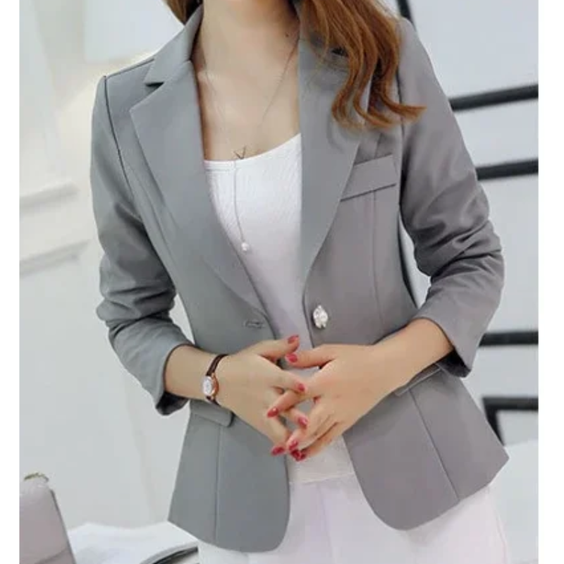 Damenblazer Eleganter Business Blazer Schwarz