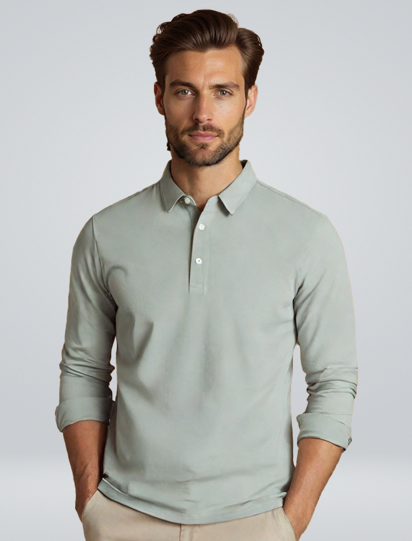 Herren Polo Klassisch Modern Weiss - BerlinGlamour