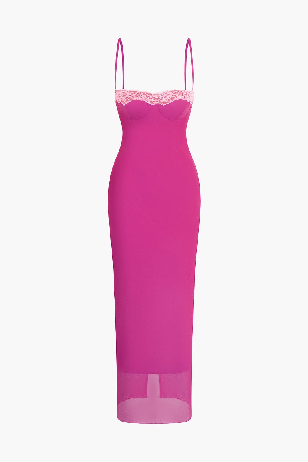 Midi-Robe mit Camisole-Oberteil