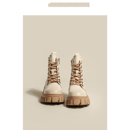 Damen Plateaustiefel Heidi Stil Modisch Hoch