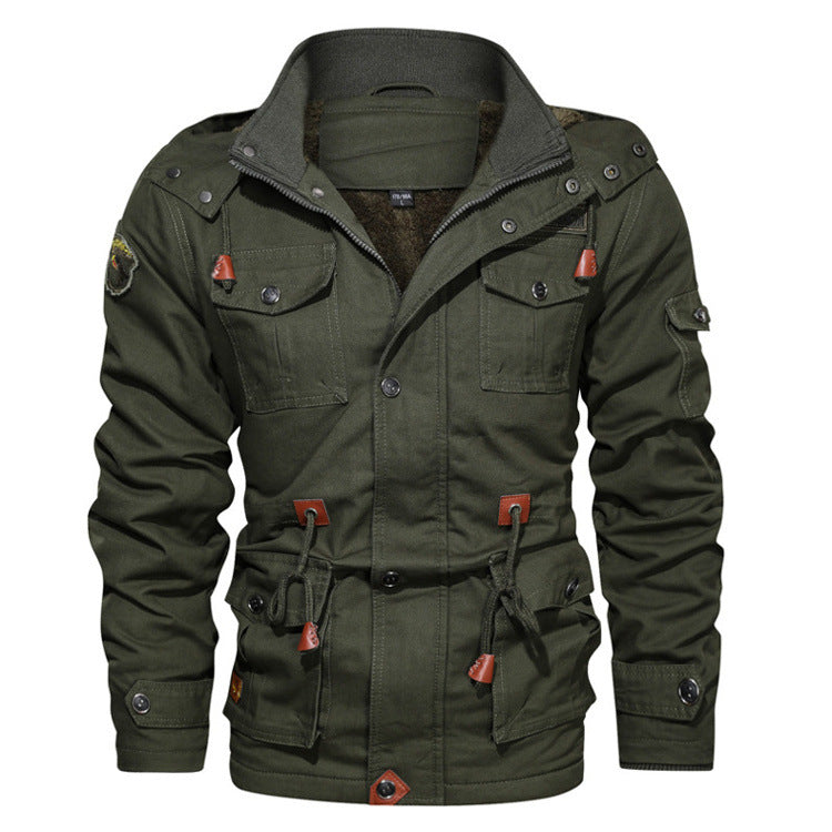 Herren Jacke Funktionell mit vielen Taschen Hochkragen