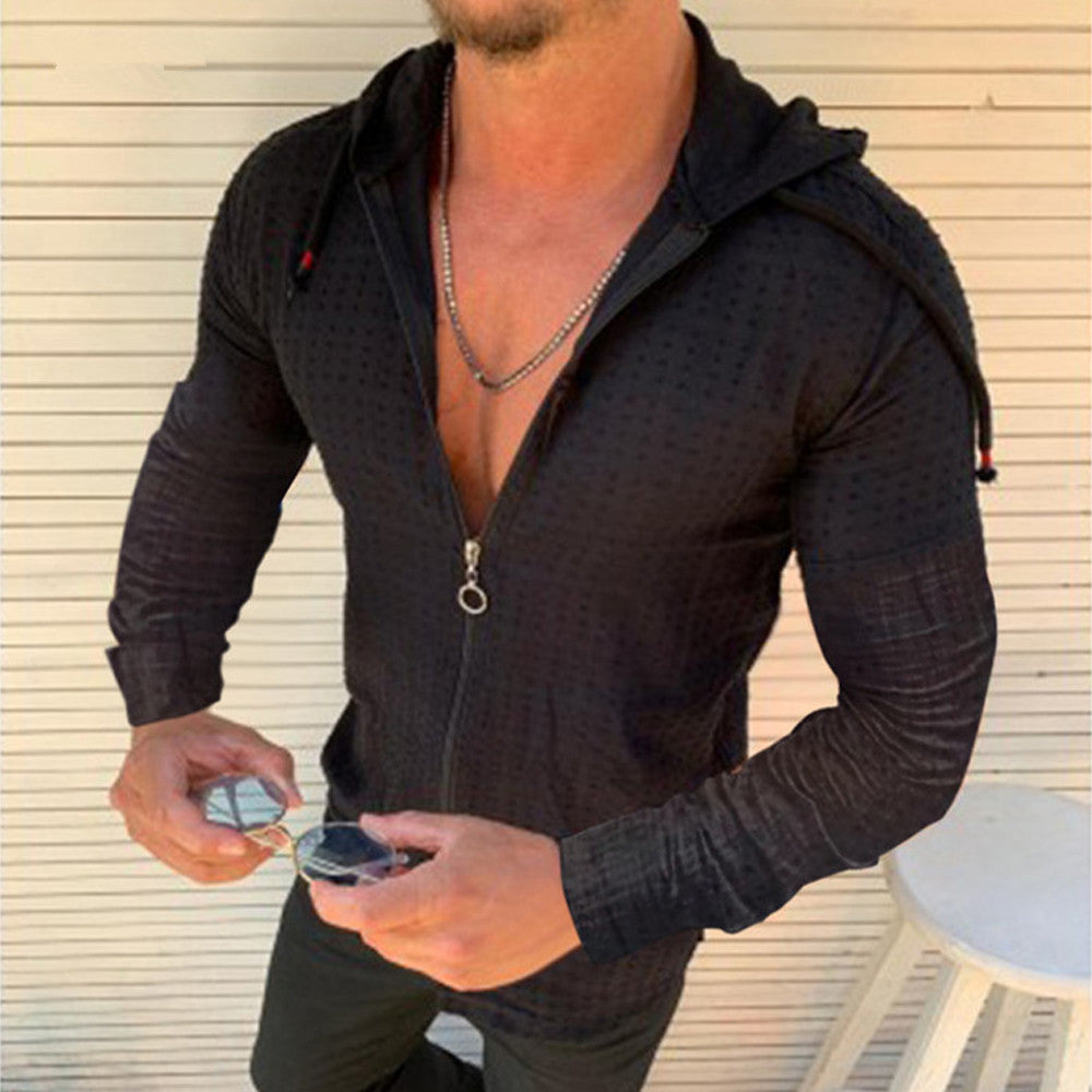 Herren Freizeitjacke Modern Reißverschluss Sportlich