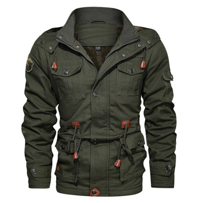 Herren Jacke Funktionell mit vielen Taschen Hochkragen