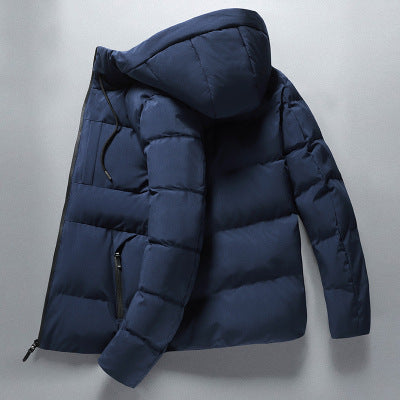 Herren Steppjacke Isoliert mit Kapuze Warm
