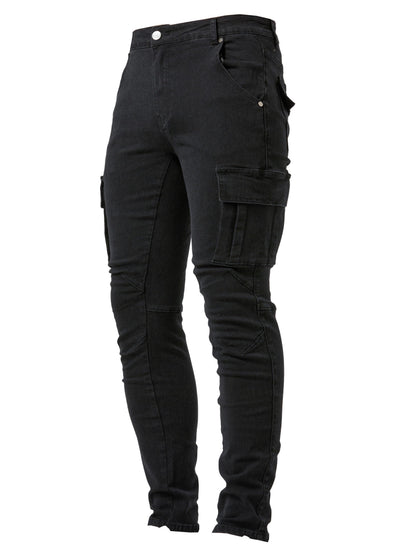 Herren Cargo Hose Stretch Elastisch Bequem