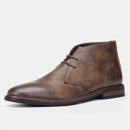 Herren Desert BootsVintage Leder Braun