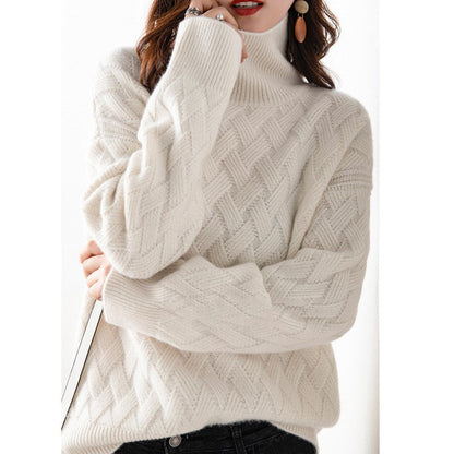 Damen Rollkragenpullover Frühling Leicht Modern