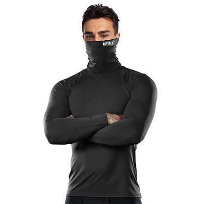 Herren Langarmshirt Stehkragen Kompressor Hemd Modern - BerlinGlamour