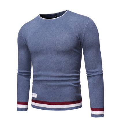 Herren Pullover Feinstrick Marineblau Modern - BerlinGlamour