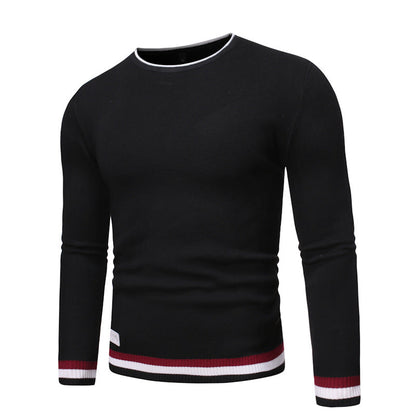 Herren Pullover Feinstrick Marineblau Modern