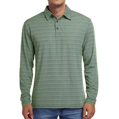 Herren Polo-Shirt Langarm Modern Sportlich
