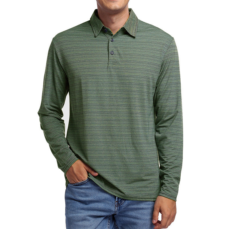 Herren Polo-Shirt Langarm Modern Sportlich